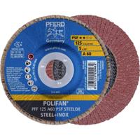 PFERD TOOLS 67646125 PFF 125 A 60 PSF STEELOX Lamellenschijf Diameter 125 mm Boordiameter 22.23 mm RVS, Staal 10 stuk(s)