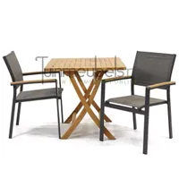 Tuinstoel Arezzo met Milton tafel vierkant 80 Tuinstoel Arezzo met Milton tafel vierkant 80