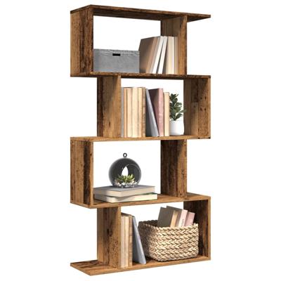 Kamerscherm / boekenkast 4-laags 70x24x129 cm hout oud hout
