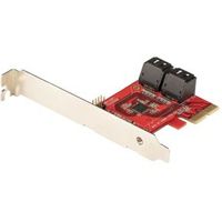 StarTech.com 4 Port SATA PCIe Kaart, PCI Express SATA Uitbreidingskaart, 6Gbps, Low/Full Profile, St