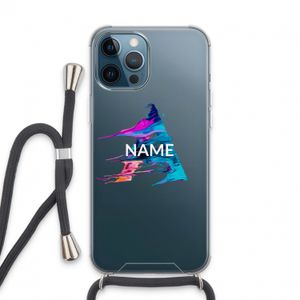 Abstract Spectrum: iPhone 13 Pro Max Transparant Hoesje met koord