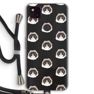 It's a Purrr Case: Pixel 4a 5G Transparant Hoesje met koord