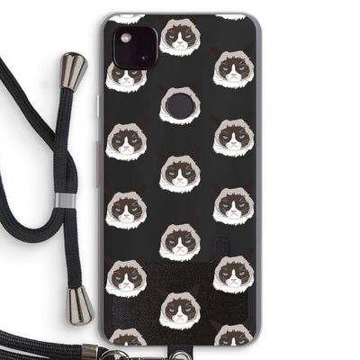 It's a Purrr Case: Pixel 4a 5G Transparant Hoesje met koord