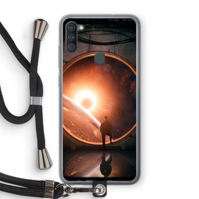 Ephemeral: Samsung Galaxy A11 Transparant Hoesje met koord