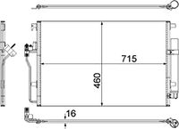 Condensor, airconditioning AC553001S