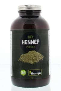 Hanoju Bio hennep poeder glas flacon (300 gr)