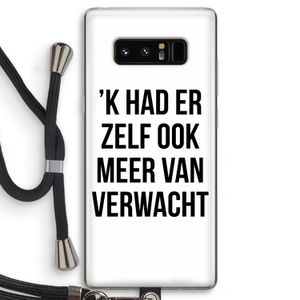Meer verwacht: Samsung Galaxy Note 8 Transparant Hoesje met koord