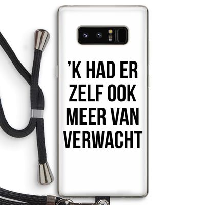 Meer verwacht: Samsung Galaxy Note 8 Transparant Hoesje met koord