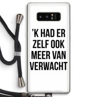 Meer verwacht: Samsung Galaxy Note 8 Transparant Hoesje met koord