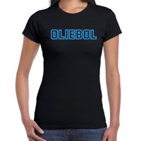 Fout kersttrui t-shirt voor dames - oliebol - blauw - oliebollen - kerst/nieuwjaar