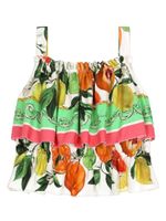 Dolce & Gabbana Kids haut à imprimé Lemon & Orange - Vert