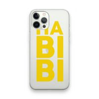 Habibi Blue: iPhone 12 Pro Max Transparant Hoesje