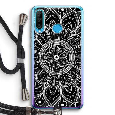 Roses Are Red: Huawei P30 Lite Transparant Hoesje met koord