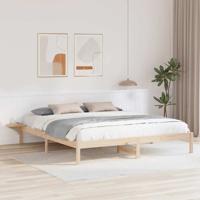 Bedframe Naturel 200 x 200 cm Massief grenenhout