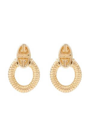 Givenchy Pre-Owned boucles d'oreilles à motif 4G gravé (années 1980)