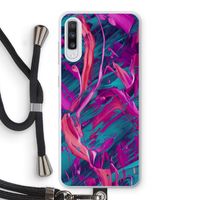 Pink Clouds: Samsung Galaxy A70 Transparant Hoesje met koord
