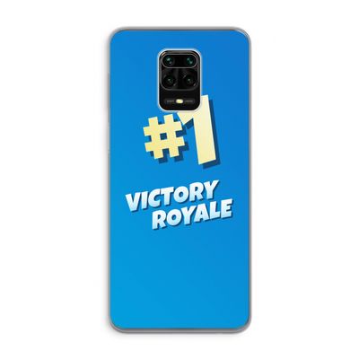 Victory Royale: Xiaomi Redmi Note 9 Pro Transparant Hoesje