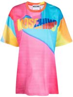 Moschino t-shirt oversize à logo imprimé - Rose - thumbnail