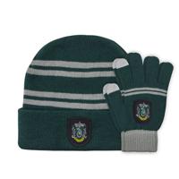 Harry Potter Beanie & Gloves Set For Kids Slytherin