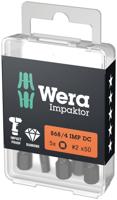 Wera 868/4 DC PH DIY Impaktor Binnenvierkant Bits, # 2 x 50 mm, 5-delig - 05057671001