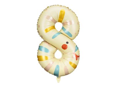 Folieballon Slang Cijfer 8 (81cm)