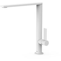 Keukenkraan Tres Top | Opbouw | 360° Draaibaar | Mengkraan | 1-hendel | Rond | Wit mat