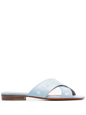 Santoni sandales à brides croisées - Bleu