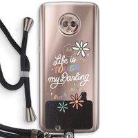 Tough Life: Motorola Moto G6 Transparant Hoesje met koord