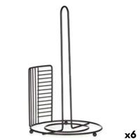 Houder voor keukenpapier Kinvara W7728-3P W7728-3P Zwart Metaal 18,5 x 31,5 x 18,5 cm 18,5 x 32,4 x 18,5 cm (6 Stuks)