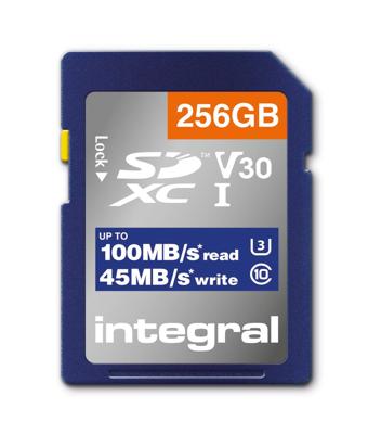 Integral SD geheugenkaart V30 256GB - 9500615