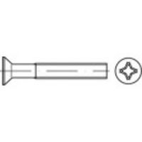 TOOLCRAFT 134574 Verzonken schroeven M10 45 mm Kruiskop Phillips DIN 965 Staal Galvanisch verzinkt 100 stuk(s)