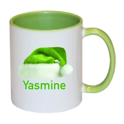 Kerstmok met naam (groen)