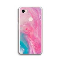 Roze explosie: Google Pixel 3 XL Transparant Hoesje Roze explosie: Google Pixel 3 XL Transparant Hoesje