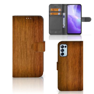 OPPO Find X3 Lite | Book Style Case | Donker Hout