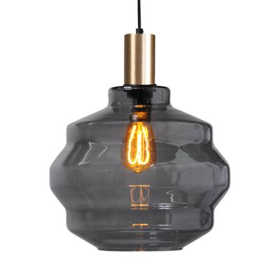Masterlight Hanglamp goudPorto met Ball smoke glas - Ø 30cm - 2710-05-02-4