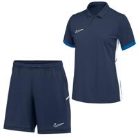 Nike Academy 25 Polo Trainingsset Dames Donkerblauw