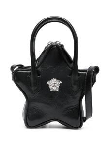 Versace Kids sac porté épaule La Medusa en cuir - Noir