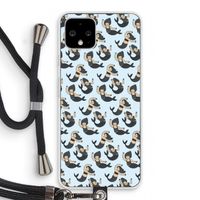 Zeemeermin: Pixel 4 Transparant Hoesje met koord
