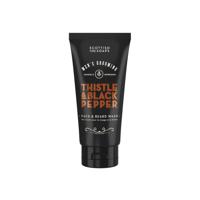 Scottish Fine Soaps Men's Grooming Thistle & Black Pepper Face & Beard Wash 150ml
