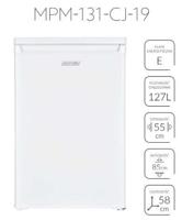 Vrijstaande koelkast MPM-131-CJ-19 127 l, wit