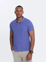 Italian Style - Poloshirt Heren - Korte Mouw - Paars - Italianstyle