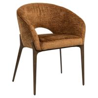 Richmond Eetkamerstoel 'Kenzi' Chenille, kleur Cognac Richmond Eetkamerstoel 'Kenzi' Chenille, kleur Cognac