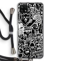 Vexx Black Mixtape: Samsung Galaxy A22 5G Transparant Hoesje met koord