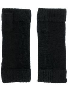 N.Peal finger-less knitted gloves - Noir