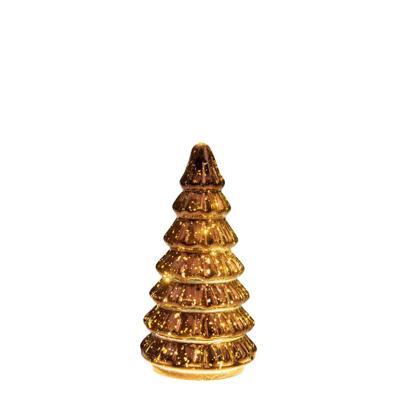 Boompje glas LED 18,5x9,5 cm brons - Annas collection