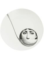 Fornasetti assiette imprimée - Blanc - thumbnail