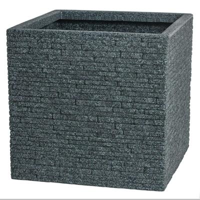 Bloempot Strata Raad van bestuur 39 x 39 x 39 cm Cement Plastic Vierkant