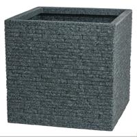 Bloempot Strata Raad van bestuur 39 x 39 x 39 cm Cement Plastic Vierkant Bloempot Strata Raad van bestuur 39 x 39 x 39 cm Cement Plastic Vierkant
