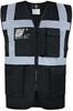 Korntex KX810 CO² Neutral Multifunctional Executive Safety Vest Hamburg - Black - 4XL