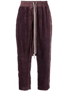 Rick Owens pantalon côtelé court à coupe sarouel - Violet